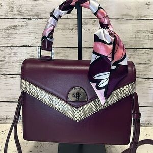 Carlyn Burgundy Crossbody Handbag